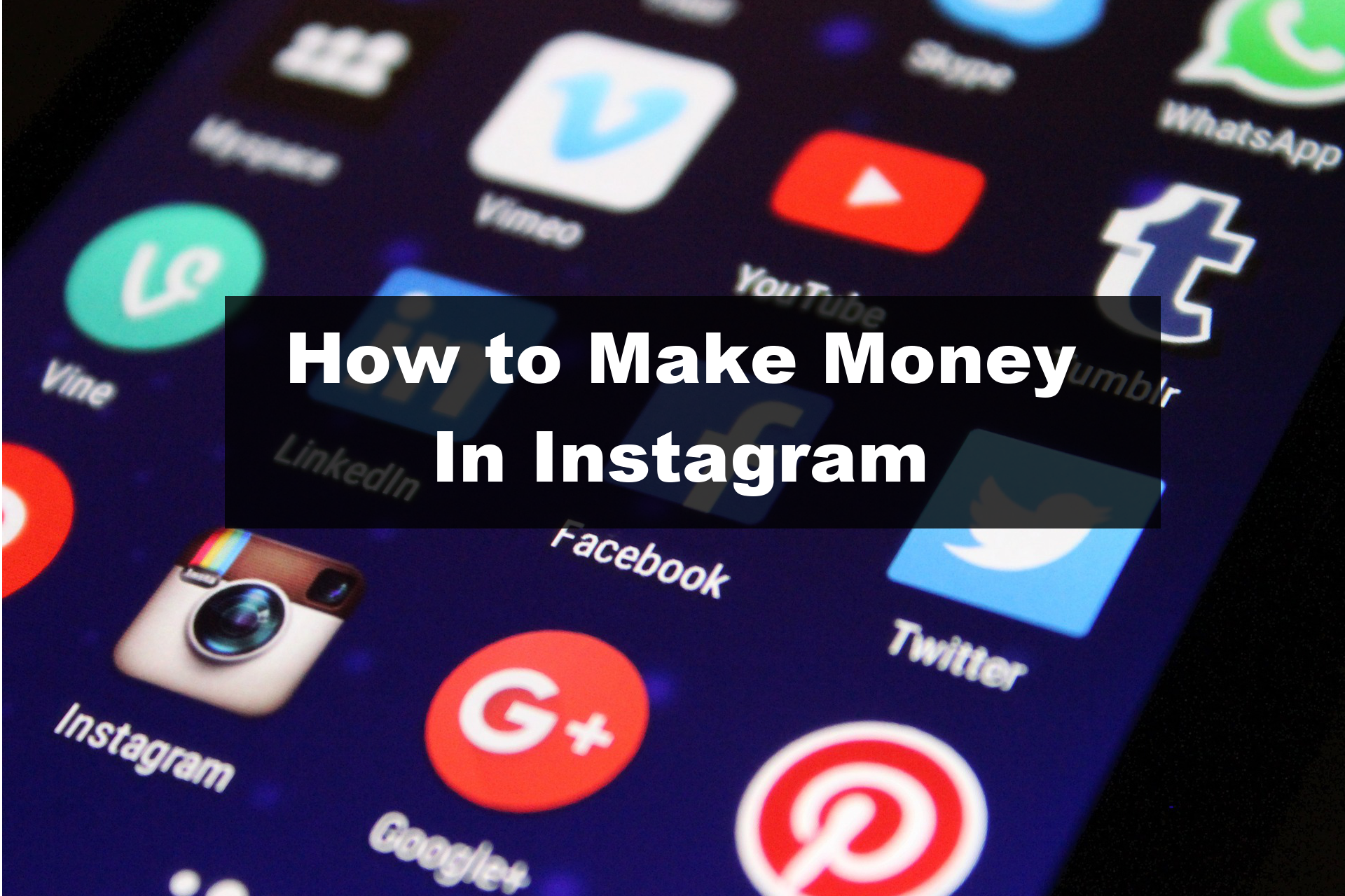 how make money on instagram