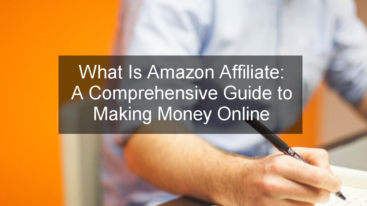 what is amazon affiliate