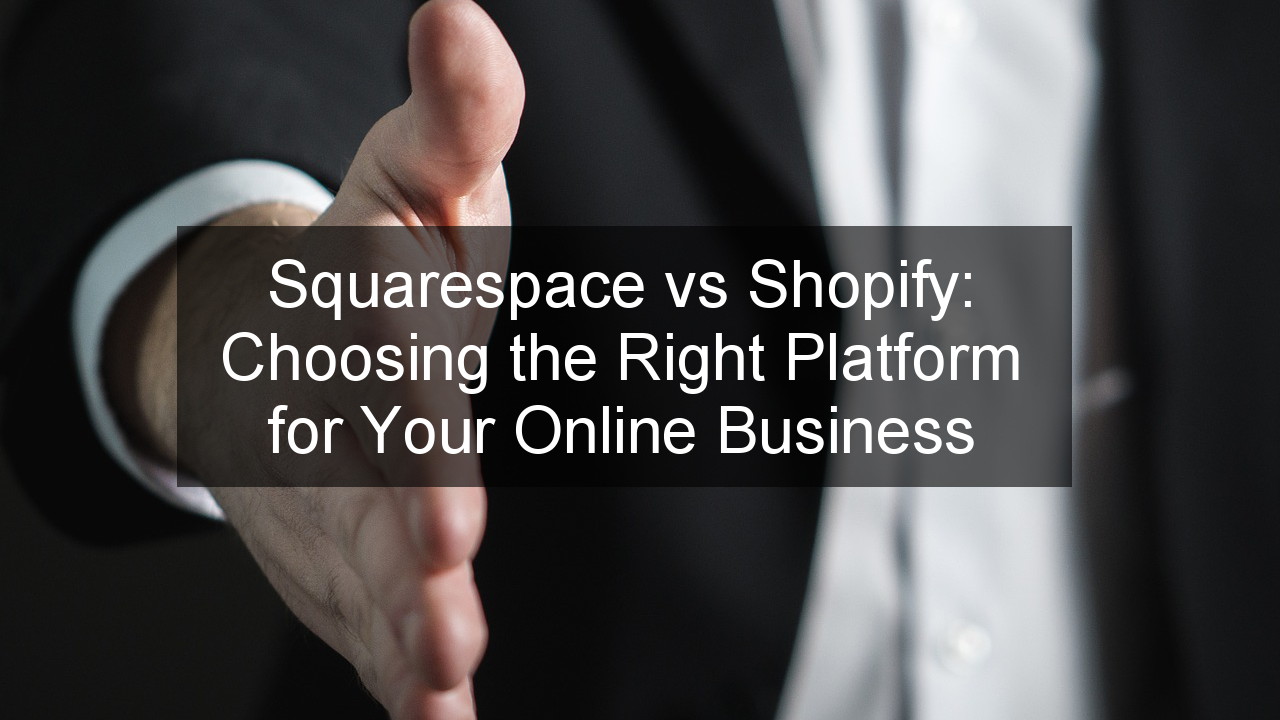 Squarespace vs Shopify